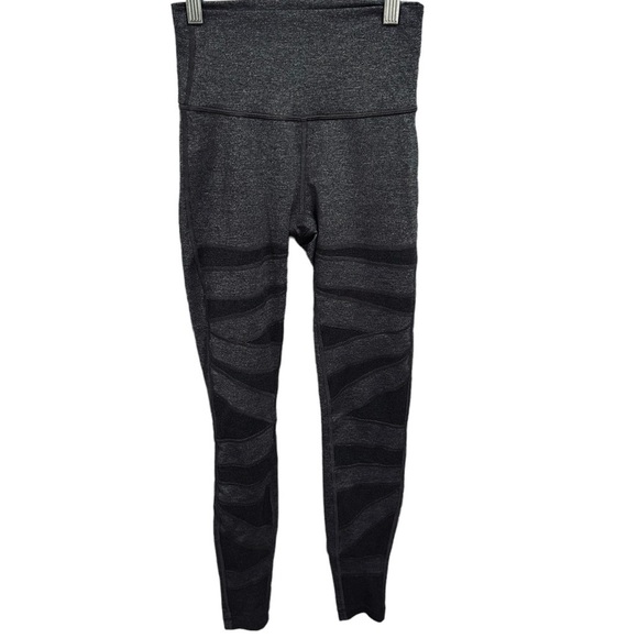 LULULEMON Wunder Under HR Tight SE Tech women’s size 4 grey black W5AWJS - Picture 2 of 8